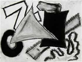 Abstract charcoal art
