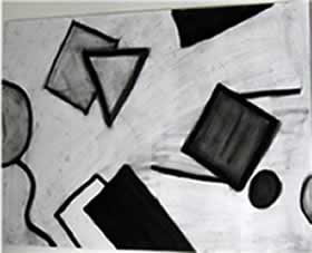 Abstract charcoal art