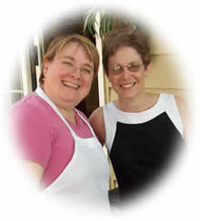 women smiling at camera