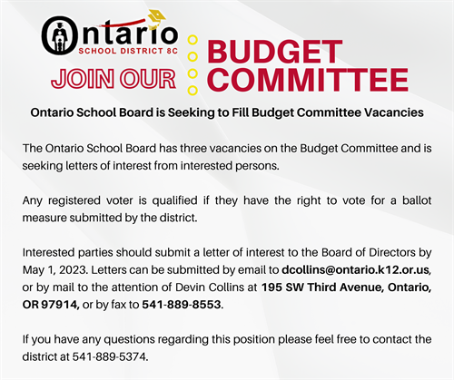 Budget committee posting
