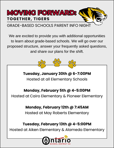 Together Tigers Info Nights Flyer